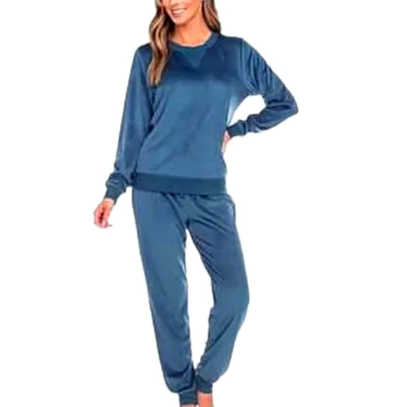 Honeydew Intimates Other - HoneyDew Fleece Velour Lounge Set Green Sz Medium